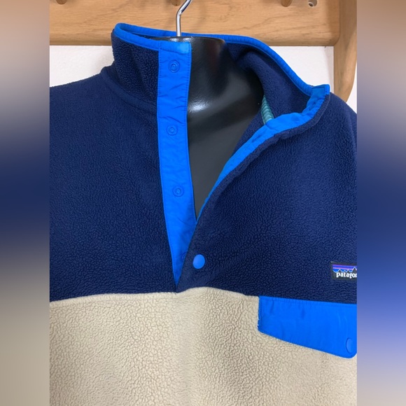 ❌SOLD❌Patagonia Synchilla Fleece Pullover Colorblock Classic Snap-T Pocket Large - Picture 9 of 15